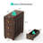25.4" Solid Wood End Table, 3-Drawer Rustic Nightstand-1947279778
