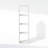 Ebern Designs Harnek Open Back Multipurpose Clothing & Closet Storage Organizer Shelf, 3-Cube, White-1014987772