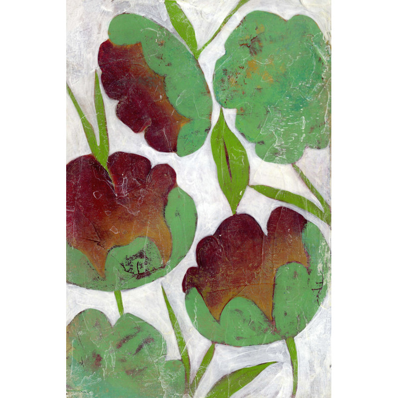Verdigris Blooms II by Chariklia Zarris - Wrapped Canvas Art Prints, 46cm H x 30cm W x 3.8cm D