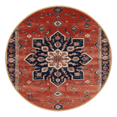 Machine Washable Persian Brown Area Rug