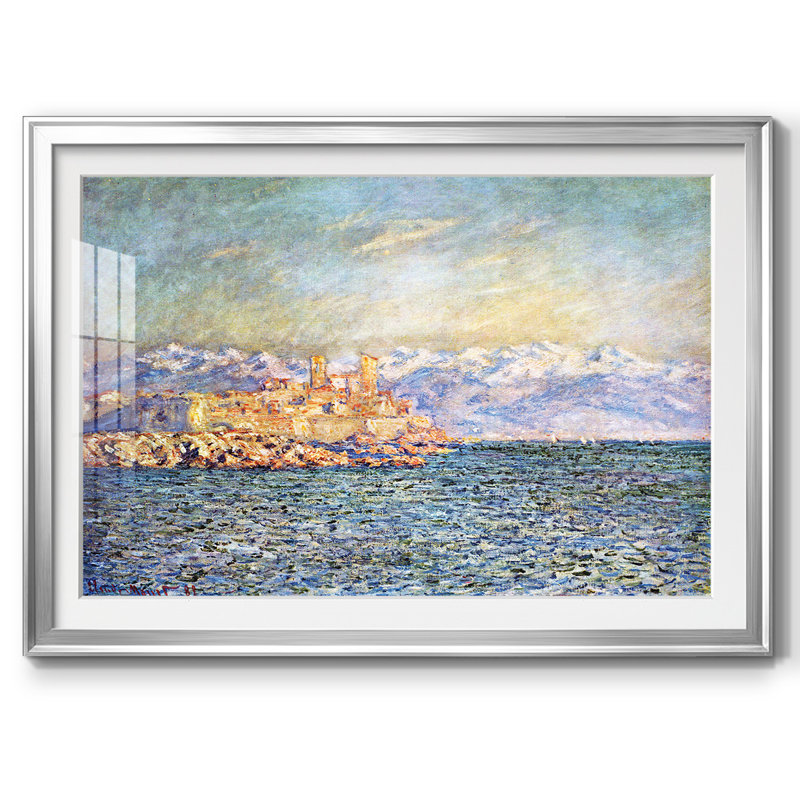 Le vieux fort d'Antibes, H 30 po x l 44 po x P 1,5 po, Argent
