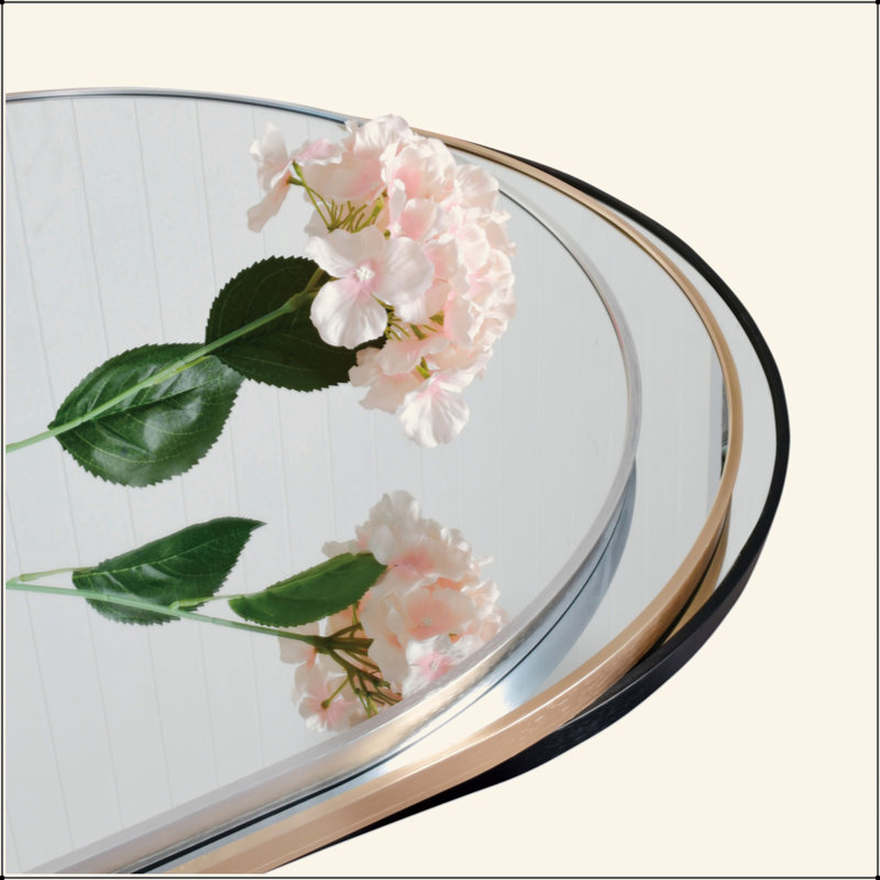 Miroir de salle de bain Arch, miroirs muraux avec cadre en métal , 30 po x 40 po, Argent