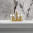Kingston Brass Restoration Two-Handle 3-Hole Deck Mount 4" Centerset Bathroom Faucet with Plastic Pop-Up-1427065412