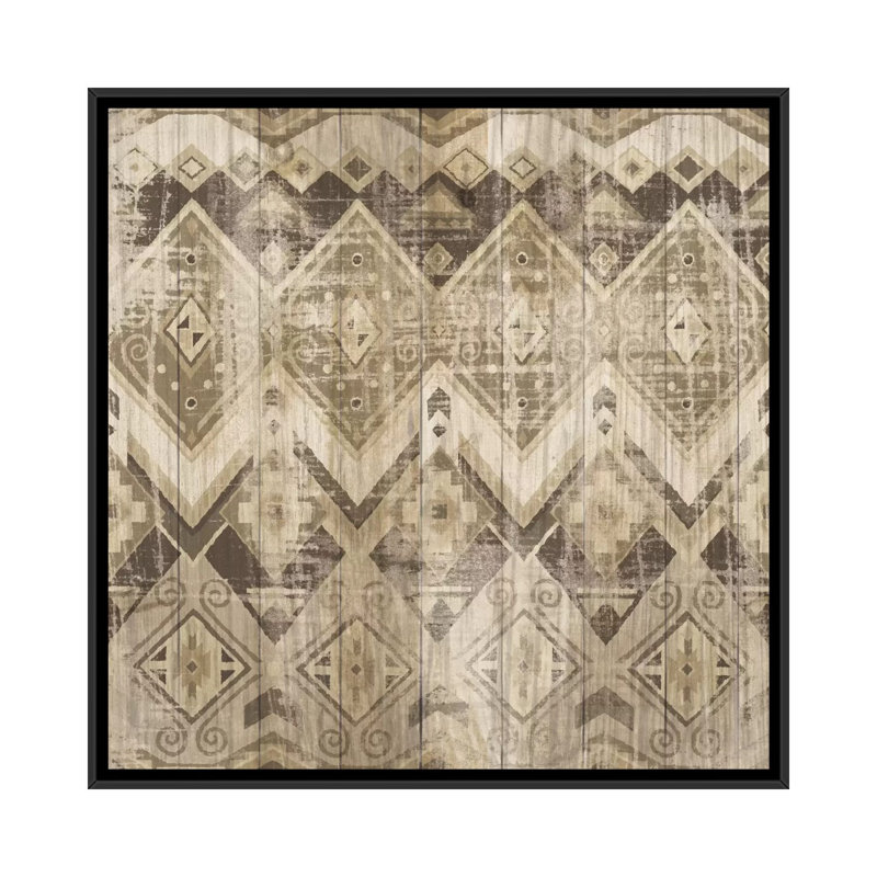 Impression sur toile tendue, "Natural histoire", H 18 po x l 18 po x P 1,5 po, Toile avec cadre noir, Pas de tapis