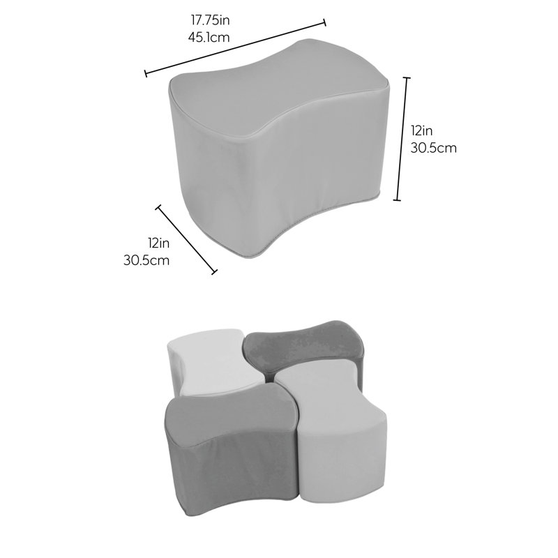 SoftScape Butterfly Seating, Assorted, 12" H x 12" W x 17.75" D
