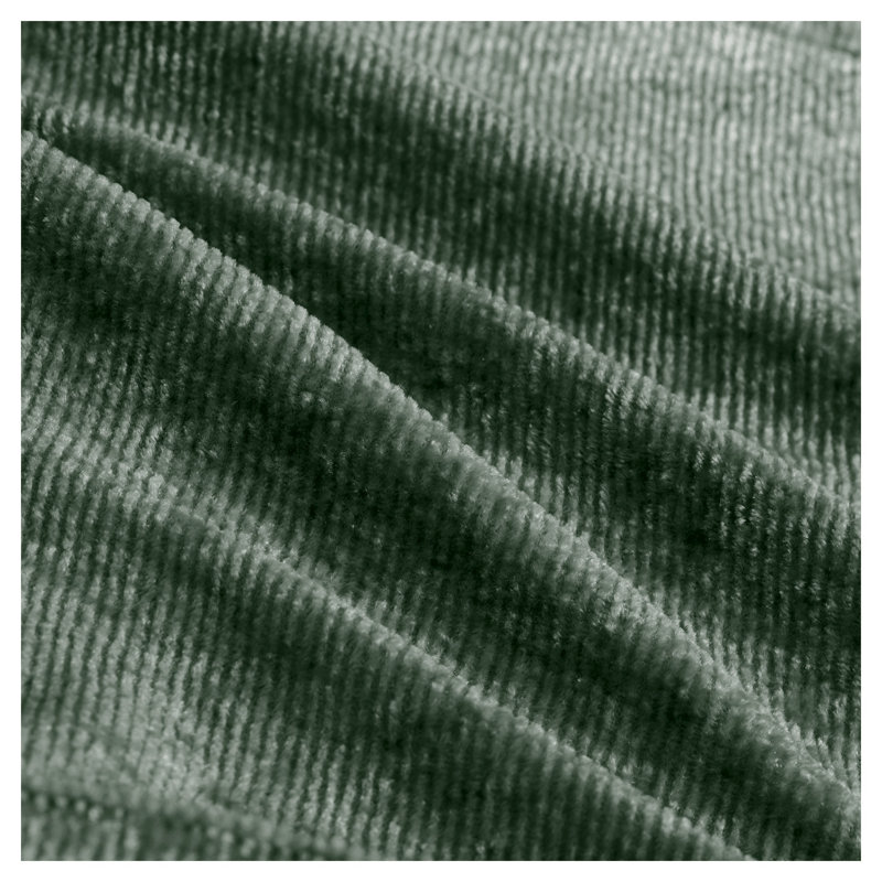 Canapé modulaire avec repose-pieds en velours, Vert