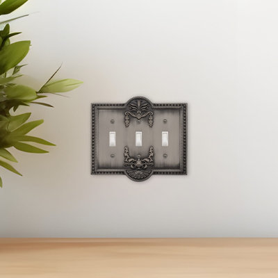 Meadows 3-Gang Toggle Light Switch Wall Plate
