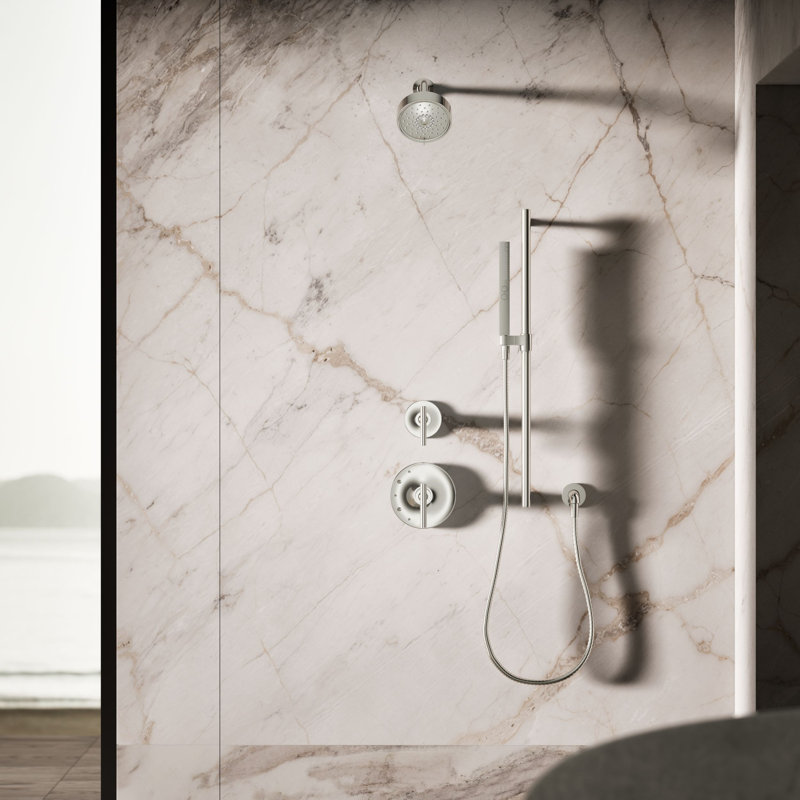 Shift Two-Function Handshower, Multi-Function Handheld Shower Head, Vibrant Polished Nickel, 1.75 GPM, Square