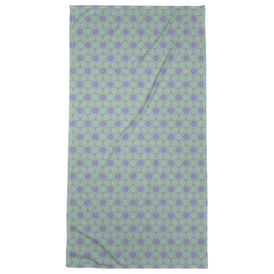 Serviette de plage à cercles ornés classiques
