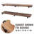 Pingree 2 Piece Solid Wood Bracket Shelf-30474566