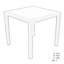 Schaffa Square with 4  Chairs Garden Set