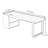 Premium Smoked Wood Veneer Desktop Desk-2090375423