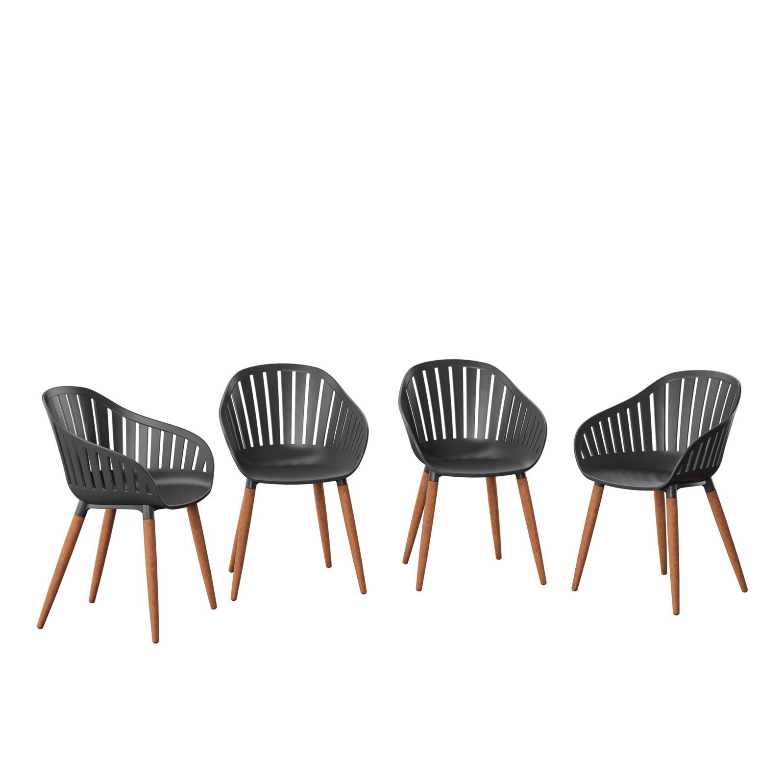 Anautica 88" Eucalyptus Patio Dining Set