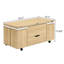 Table basse à plateau relevable 39,4 po avec 4 tabourets, rangement caché et roulettes