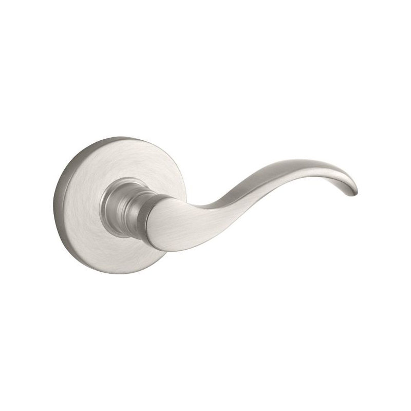 Curve Double Dummy Door Lever with Contemporary Round Rose