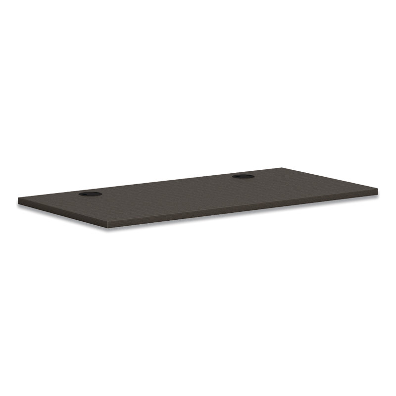 Mod Slate Teak 48"x24" Rectangular Worksurface Desk