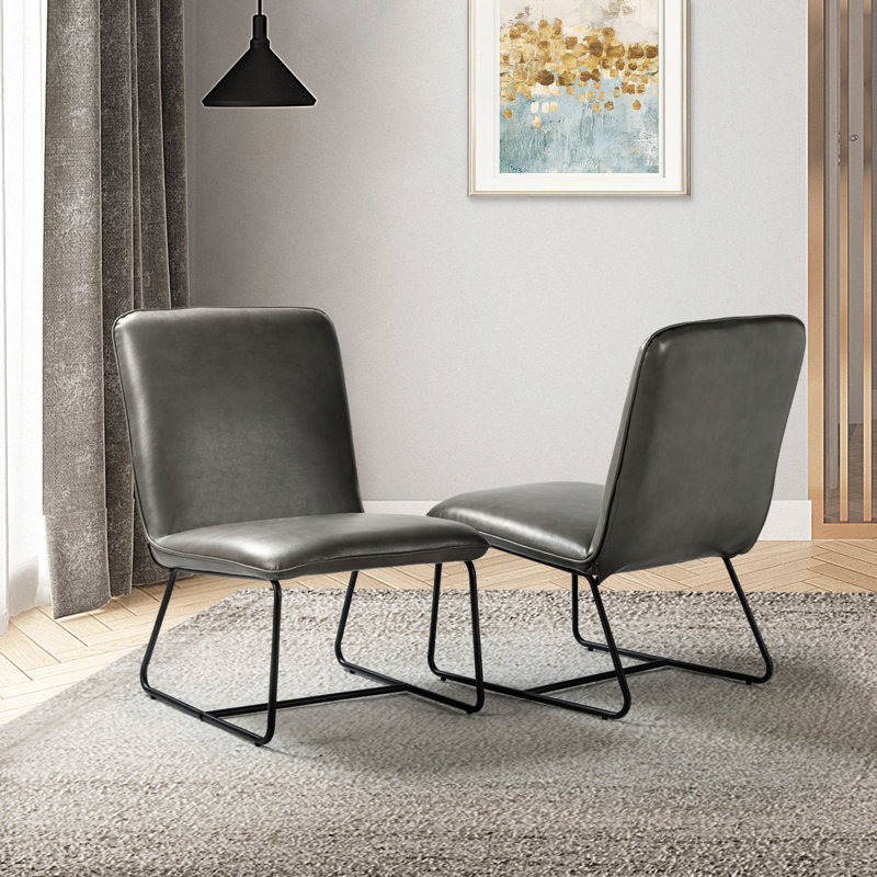 Chaise d'appoint Queener, Gris