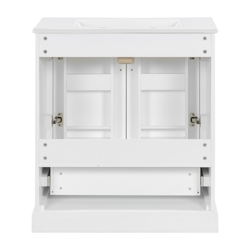 Meuble-lavabo autoportant en céramique moderne pour une élégance de tous les jours