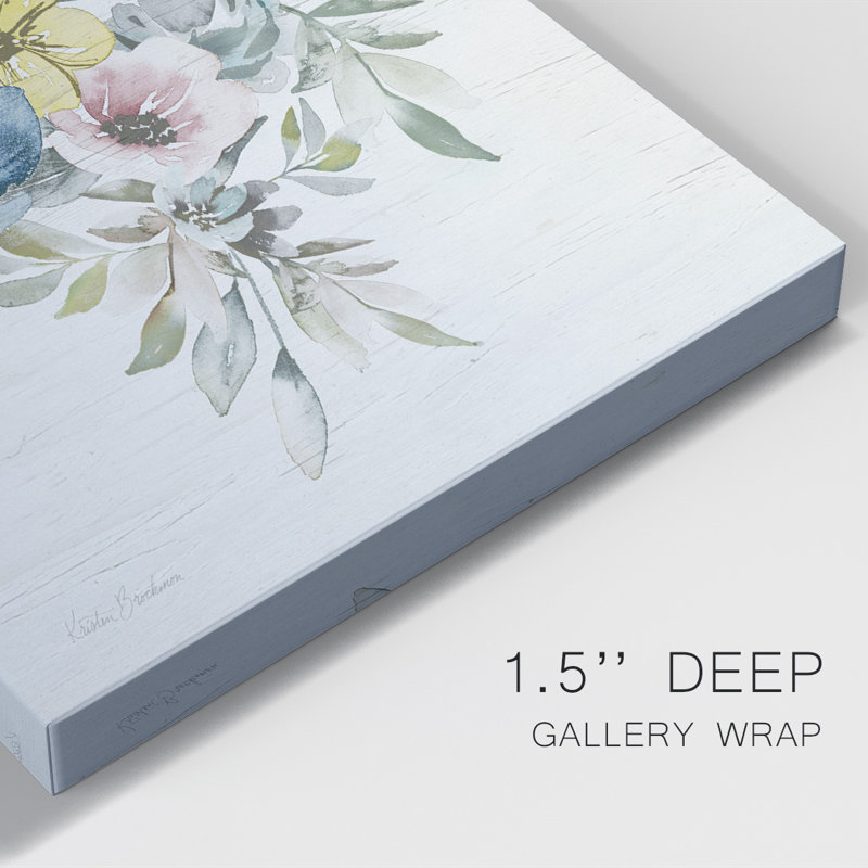 Spring Meadow Arrangement II, toile tendue avec châssis de qualité supérieure - prête à être accrochée