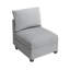 Siège central modulaire pour canapé modulaire modulaire avec sièges de rangement, canapé sans accoudoirs personnalisable