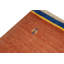 Moroccan Hand-Knotted Wool Area Rug in Rust/Blue/Yellow