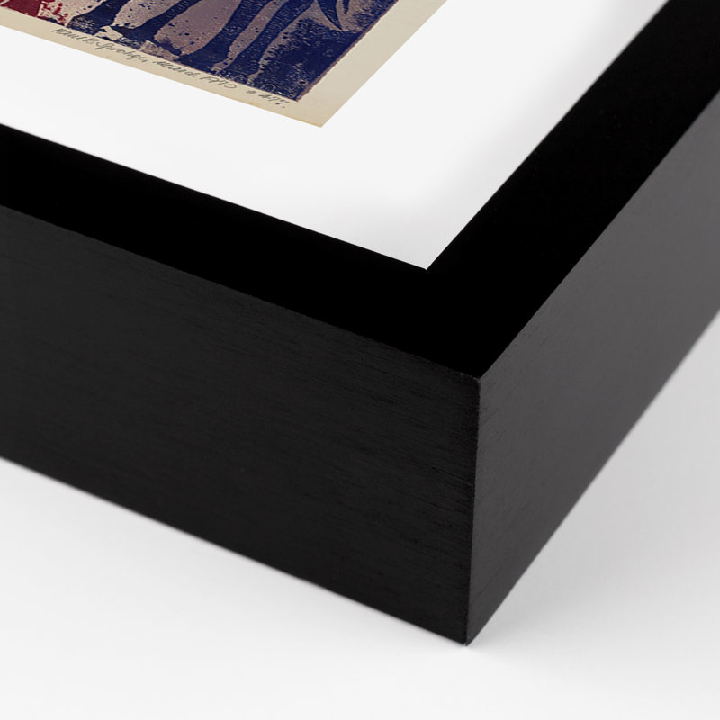 Blue Blood Print by Pepi Sprohge, 48" H x 48" W x 2.5" D, Black