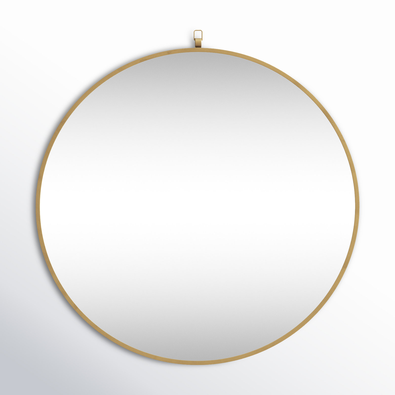 Cassie Accent Mirror, 24" x 24", Brass