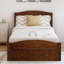 Lit plateforme simple avec rangement en bois massif Granita-507456238
