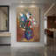 Bouquet de fleurs sur toile tendue par Odilon Redon-2013674203