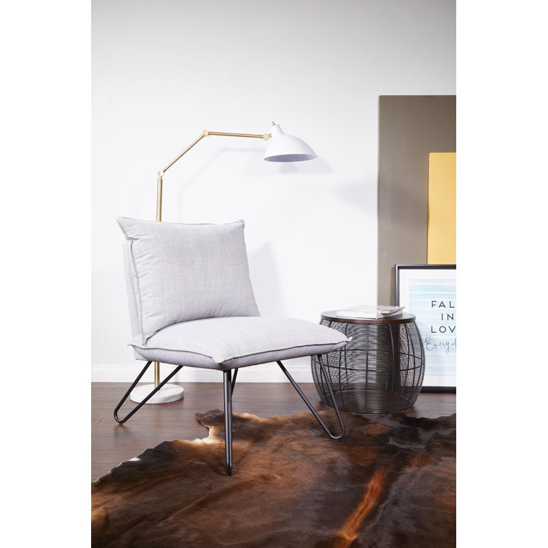 Vada Upholstered Side Chair, Gray