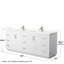 Ensemble de meuble-lavabo double autoportant 84 po avec plateau en quartz Miranda-98184374-98169319-98184377