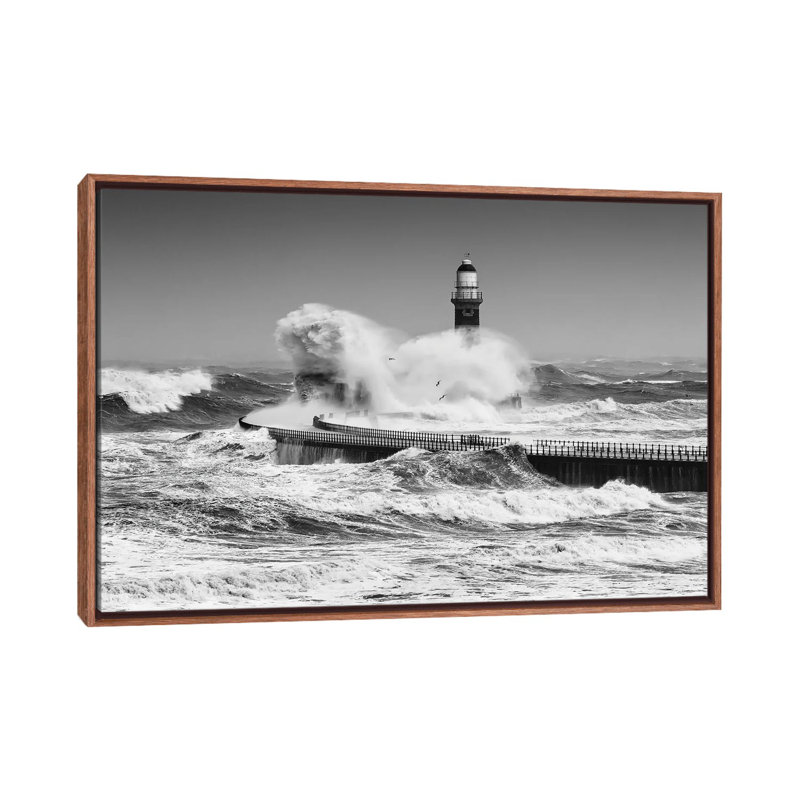 Power Of The Sea by Daniel Springgay - Floater Frame Print on Canvas