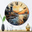 Feuille - Horloge murale nautique et plage-858169853