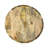 Elegant Brown 16" Round Accent Table with Scalloped Edges and Built-In Drawers-635314095