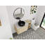 Ensemble de meuble-lavabo mural 42 po - 5 options de lavabo de couleur (motifs blanc / noir / marbre) avec tablette de rangement ouverte (type E)-881261747