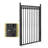 Fencer Wire Heavy Duty 4/ 5/ 6FT H X 4FT W Flat Top X-Pattern Decorative Fence Gate with Gate Lock-110090195