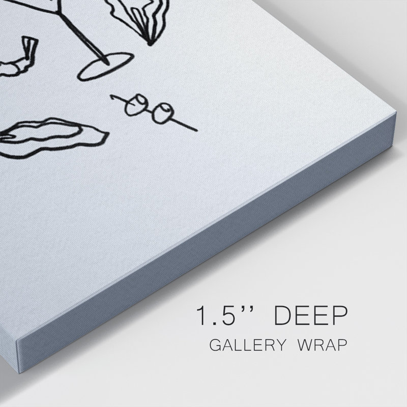 Late Lunch II-Gallery Wrapped Canvas, H 16 po x l 16 po