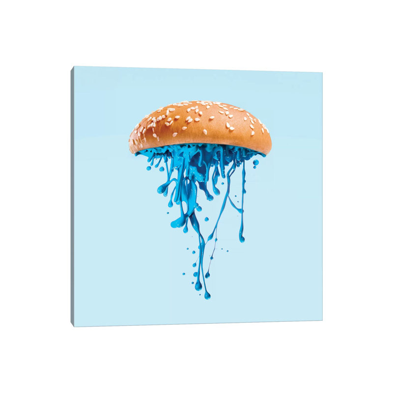 Jelly Burger by Paul Fuentes - Print on Canvas, No Framed, 45.72 cm H x 45.72 cm W x 1.91 cm D