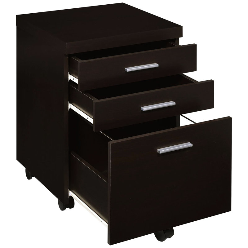 Armoire 3 bureaux - Finition cappuccino pour un espace de travail moderne