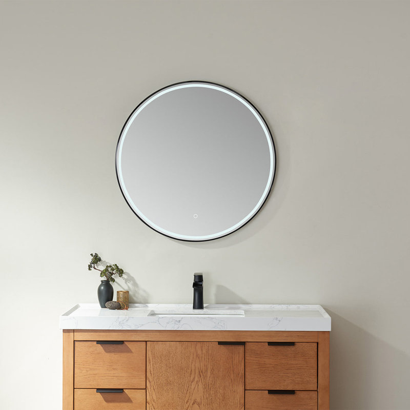 LED, 32" x 32", Circle, Black