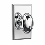 Bravura 905-G1 Oxford Privacy Knob on Beveled Rectangular Rose in Oil Rubbed Bronze