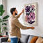 Study in Purple Botanical - Wrapped Canvas-1465528669-1465528670