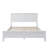Modern White Solid Wood Full Platform Bed