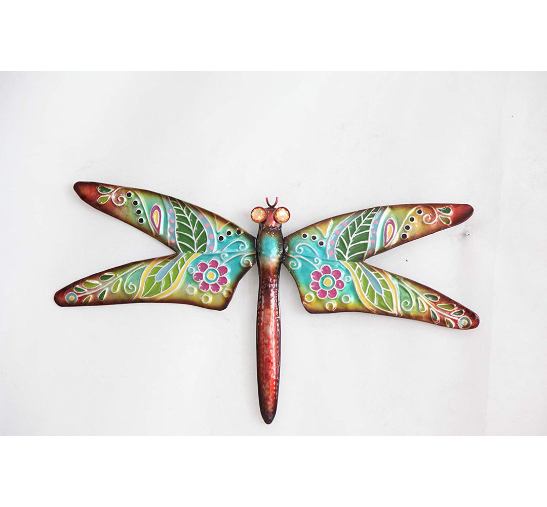 Cristina Boho Dragonfly Outdoor Wall Art Sol 72 Outdoor™ 