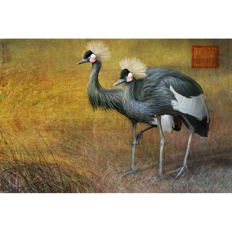 Walking Crown by Chris Vest - Wrapped Canvas Painting, 30cm H x 46cm W