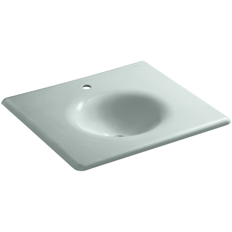 Iron Impressions 26" Single Bathroom Vanity Top, Sea Salt, Single, Sea Salt