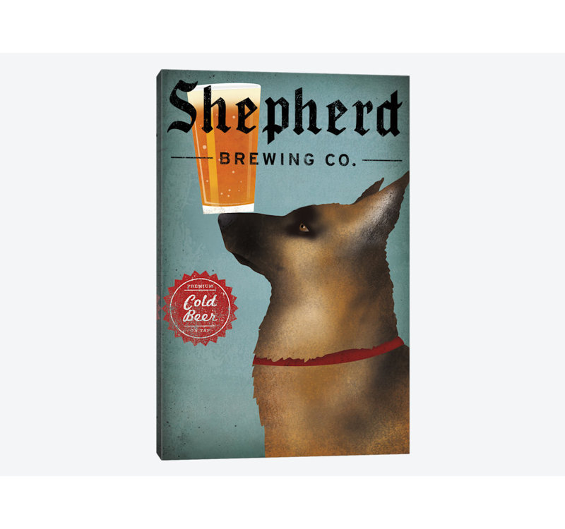 «Shepherd Brewing Co.», impression sur toile tendue, H 40 po x l 26 po x P 1,5 po, Toile tendue, Pas de tapis