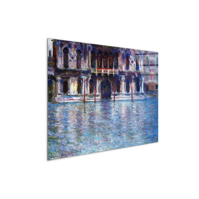 Palazzo # 1 by Monet Claude 57cm H X 76cm W CrystalArt Material Acrylic Glass Effect, Frameless Panel Lightweight Ready to Hang