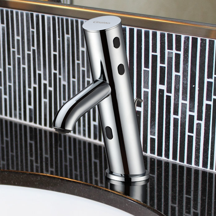 Robinet de salle de bain à 5 capteurs sans contact Cinaton iSense®, Chrome chrome