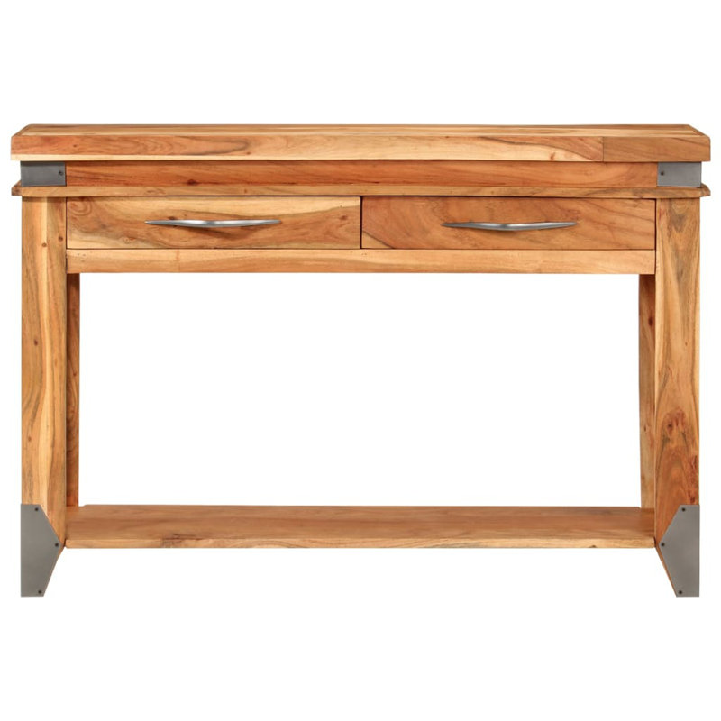 Rushton 110cm Solid Wood Top Console Table